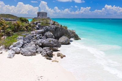 Riviera Maya Ruinen in Tulum (BlueOrange Studio / stock.adobe.com)  lizenziertes Stockfoto 
Información sobre la licencia en 'Verificación de las fuentes de la imagen'